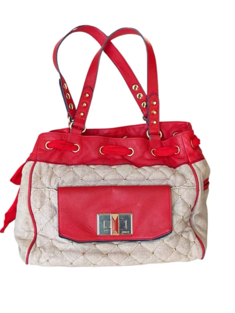 Vintage Juicy Couture Red and Cream DayDreamer